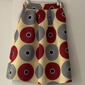 MIDI Skirt Beautiful Multi-cultural Print